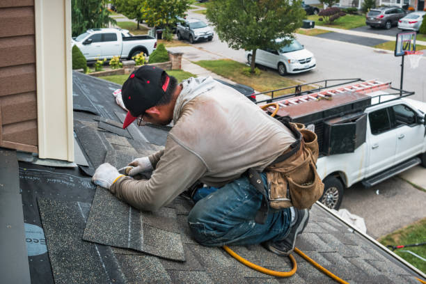 Professional Roofing technician working in South Park, PA